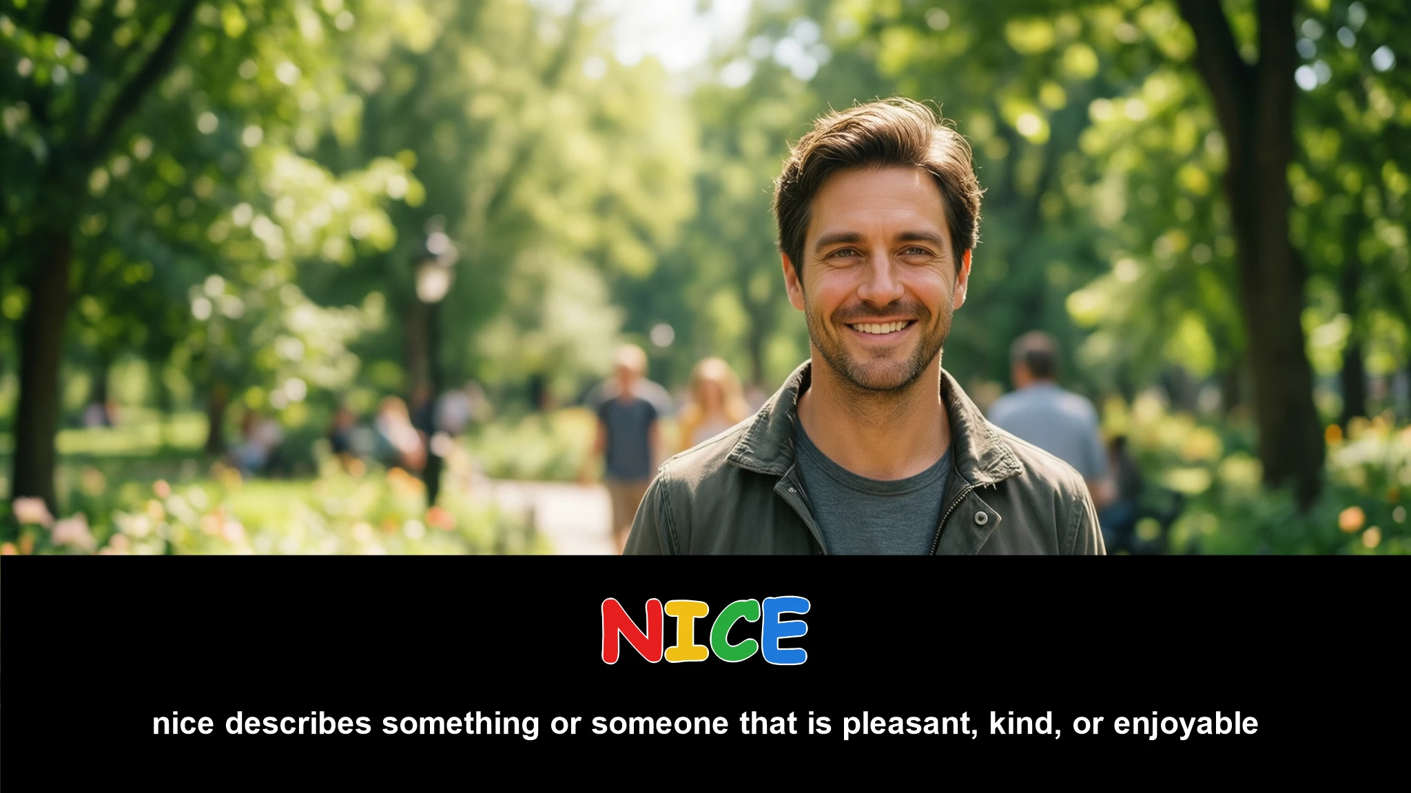 English Illustration for nice